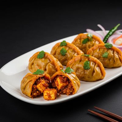 Paneer Steam Hot Chilli Masala Momos